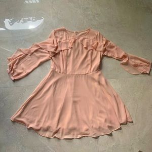 Elegant Peach Skater Dress - Lulu’s